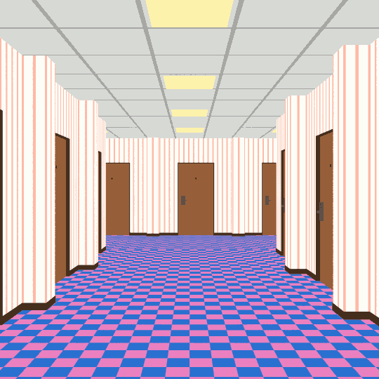 jjjjjohn shining maze neverending hotel hallway GIF