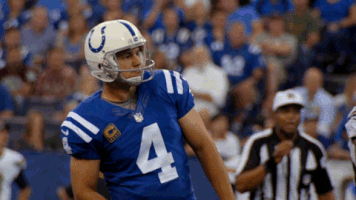 excited adam vinatieri GIF by Indianapolis Colts