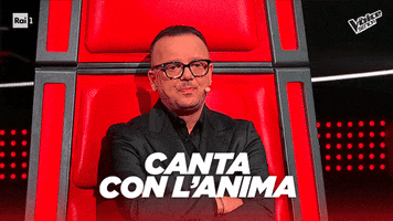 Television Singing GIF by The Voice of Italy
