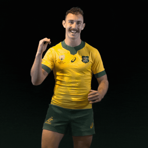 Rugby World Cup Reaction GIF by Wallabies Official