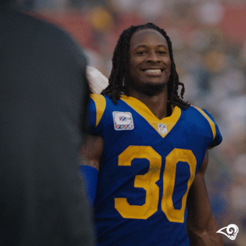 Todd Gurley Smile GIF by Los Angeles Rams