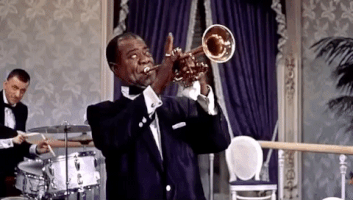 louis armstrong jazz GIF