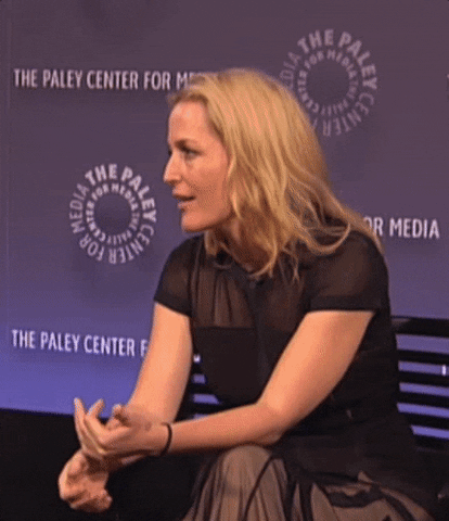 gillian anderson hand motions GIF by The Paley Center for Media