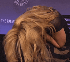 gillian anderson facepalm GIF by The Paley Center for Media