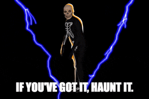 Halloween Flaunt It GIF by 6ixyskeleton