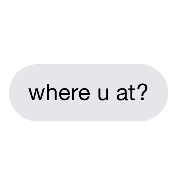 Where Are You Text Sticker by joeburger