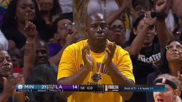 Magic Johnson Lakers GIF by WNBA