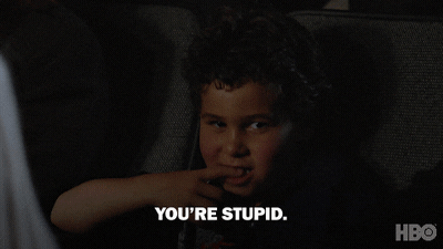 Youre Stupid Season 3 GIF by Curb Your Enthusiasm - Find & Share on GIPHY