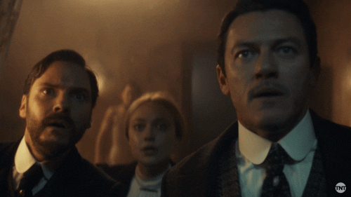 shocked dakota fanning GIF by TNT Drama