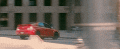 babydrivermovie car speeding baby driver burning rubber GIF