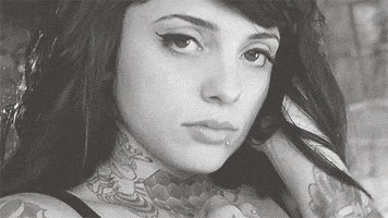 sexy black and white GIF by SuicideGirls