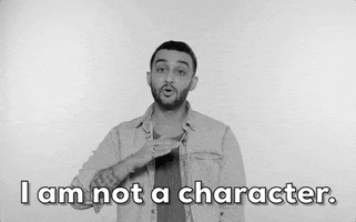 human being i am not a character GIF