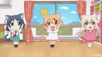 KuroGxbo maa rou shii nyanko days! GIF