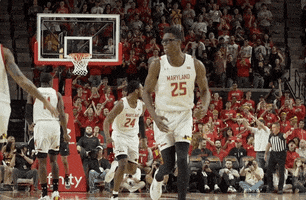 High Five College Basketball GIF by Maryland Terrapins