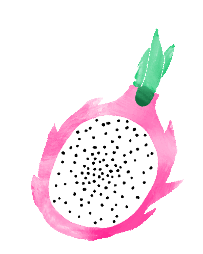 Dragon Fruit Summer Sticker by Jess Stempel for iOS ...