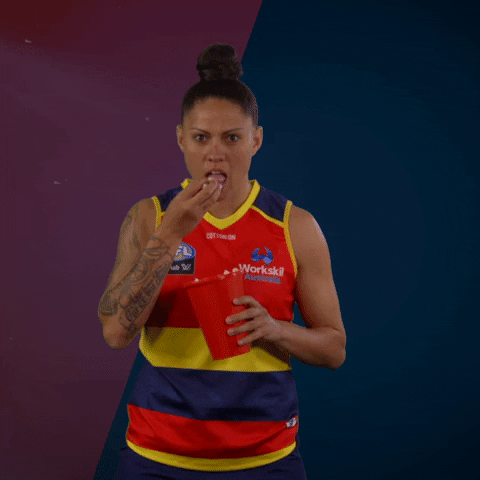 Stevie Popcorn GIF by Adelaide Crows