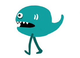 upstartthunder cartoon gif animated monster GIF