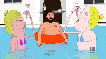 drunk turn up GIF by Story Time with Fat Jew