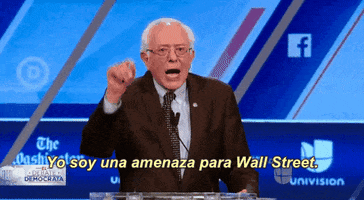 wall street democratic debate 2016 GIF by Univision Noticias