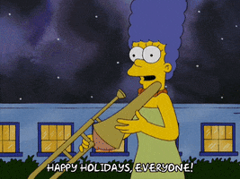 marge simpson wave GIF