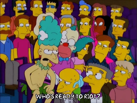 sideshow mel riot GIF