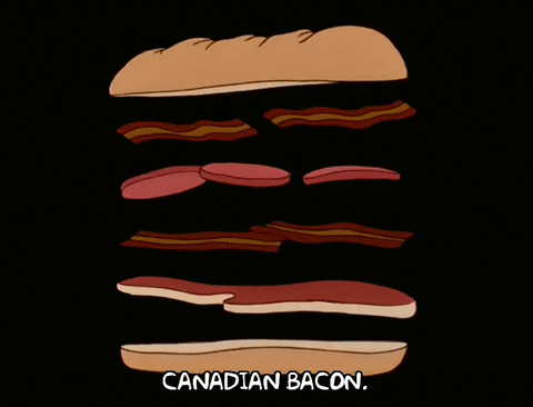 Canadian Bacon Sandwich GIF
