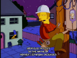 marge simpson electrician GIF