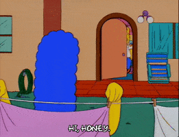 homer simpson marges hair GIF