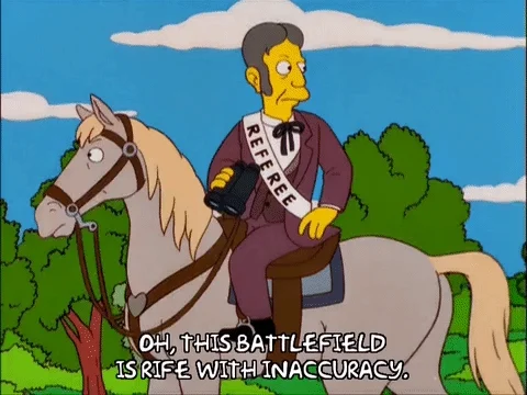 Oh, this battlefield is rife with inaccuracy.