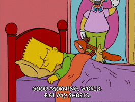 Good Morning Bed GIF by The Simpsons