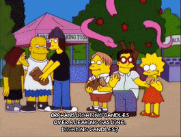 marge simpson candle GIF