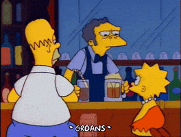 Drunk Season 3 GIF by The Simpsons