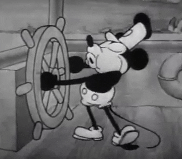 Image result for steamboat willie animated gif