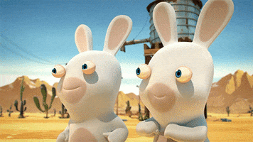 laugh cheer GIF by Rabbids