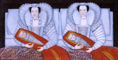 Auteur Inconnu Deux Dames De La Famille Cholmondeley GIF