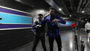 charlotte hornets pose for the camera GIF by NBA