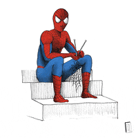 Spider Man Art GIF by Julie Feydel