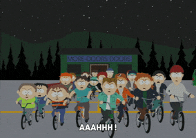 bike street GIF by South Park 