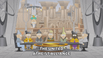 weird hat atheist fight GIF by South Park 