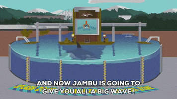 swimming pool wave GIF by South Park 