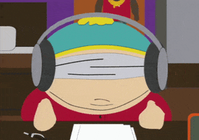 eric cartman headphone GIF by South Park 