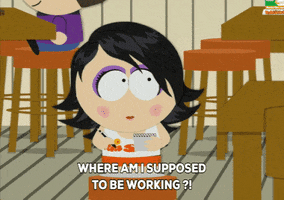 restaurant waitress GIF by South Park 