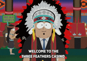 happy casino GIF by South Park 