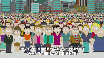 crowd rights GIF by South Park 