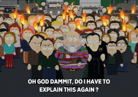 angry mob GIF by South Park 
