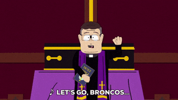 broncos preaching GIF by South Park 