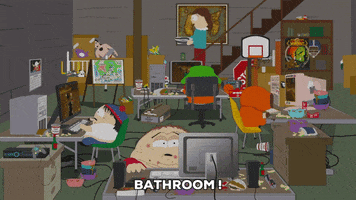 video games bathroom GIF by South Park 