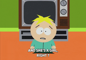interested butters scotch GIF by South Park 