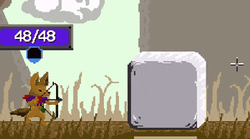 hugebot fox arrows four realms cloud effect GIF