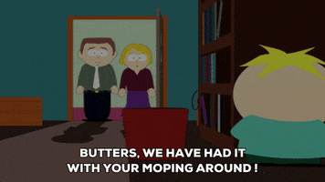 scolding butters stotch GIF by South Park 